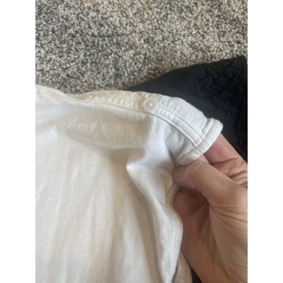 Talbots Women’s Blouse Lot Of 2 White Black Size Large Petite - Picture 7 of 12